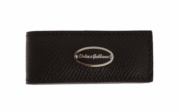 Brown Leather Magnet Mens Money Bar Clasp Money Cash Clip