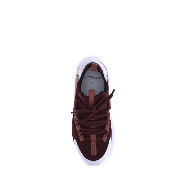 Bordeaux Neoprene Athletic Sneakers