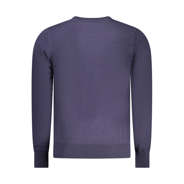 Blue Polyester Men's Sweater