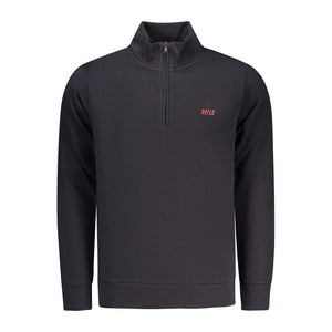 Blue Cotton Men Sweatshirt
