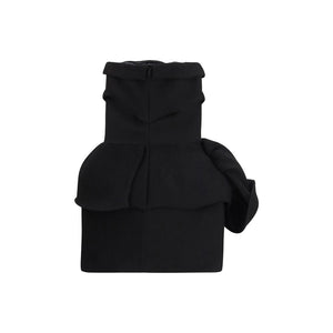 Black Viscose Casual Dress