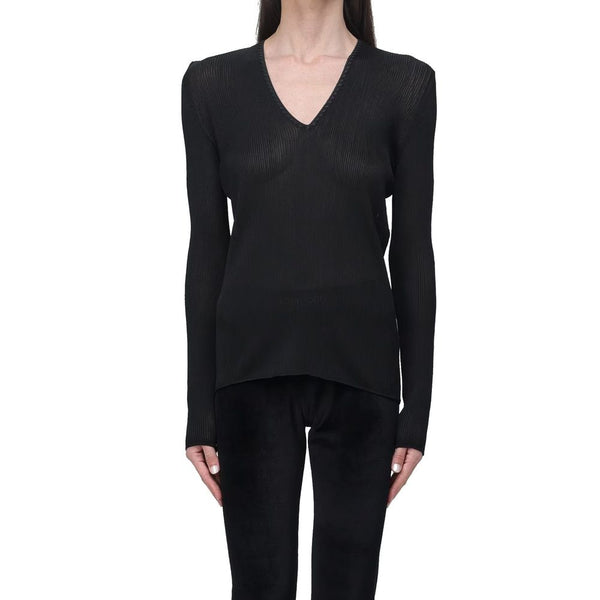Black Polyamide Tank Tops
