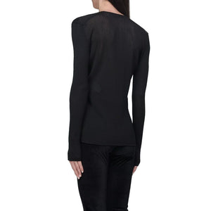 Black Polyamide Tank Tops