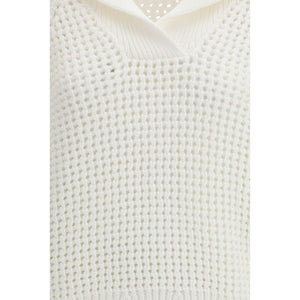 White Cotton Sweatshirt