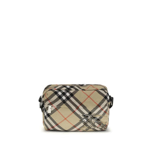 Beige Polyester Shoulder Bag