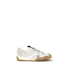 White Polyamide Athletic Sneakers