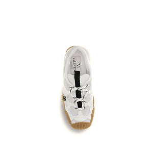 White Polyamide Athletic Sneakers