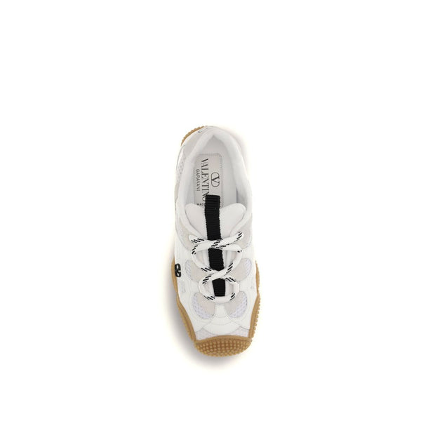 White Polyamide Athletic Sneakers
