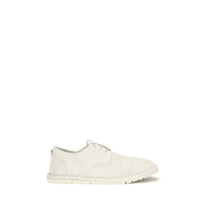 Beige Calf Leather Bos Taurus Oxfords And Derbies