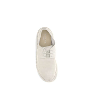 Beige Calf Leather Bos Taurus Oxfords And Derbies