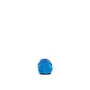 Blue Calfskin Moccassin