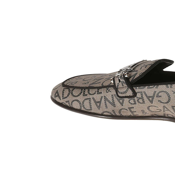 Brown Calfskin Slip-On Loafers