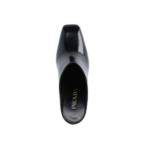 Black Calfskin Mules