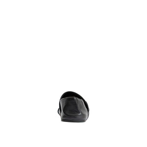 Black Calfskin Slippers