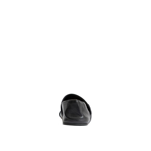 Black Calfskin Slippers