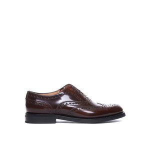 Brown Calfskin Oxfords And Derbies
