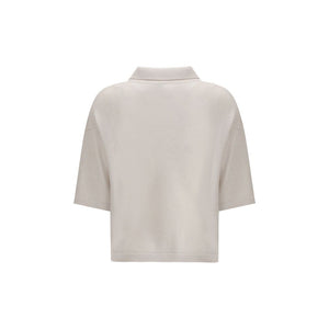 Beige Cashmere Polo Shirt