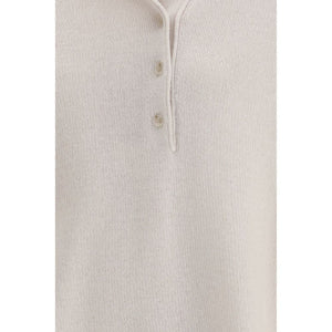 Beige Cashmere Polo Shirt