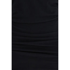 Black Cotton Casual Dress