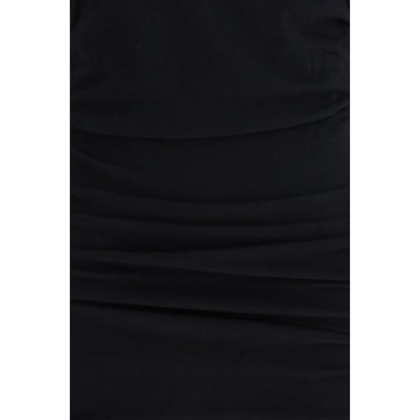 Black Cotton Casual Dress