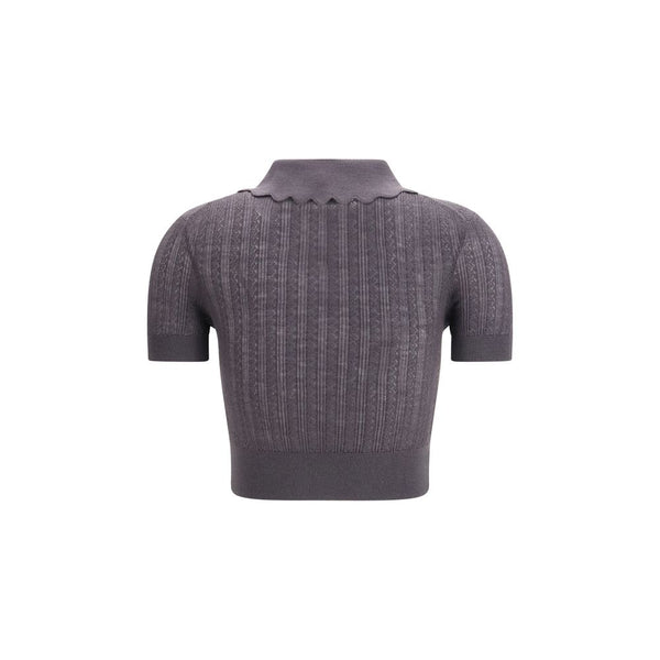 Gray Wool Blouse