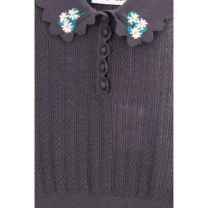 Gray Wool Blouse
