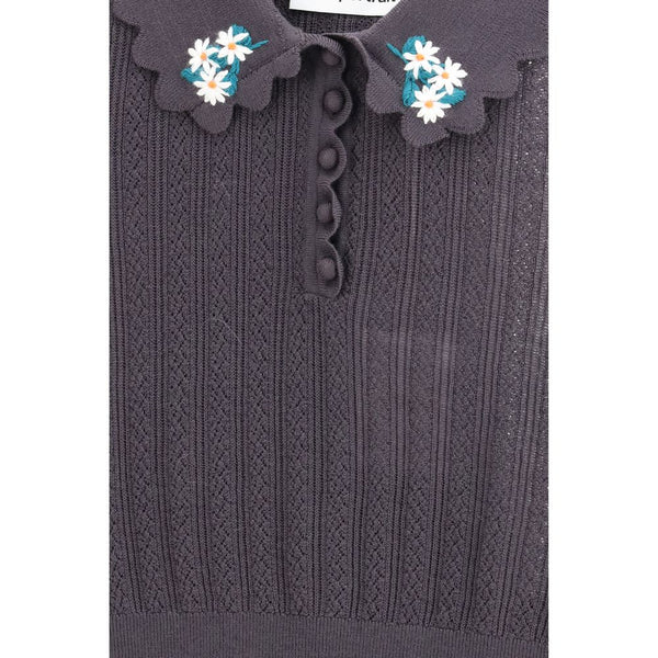 Gray Wool Blouse