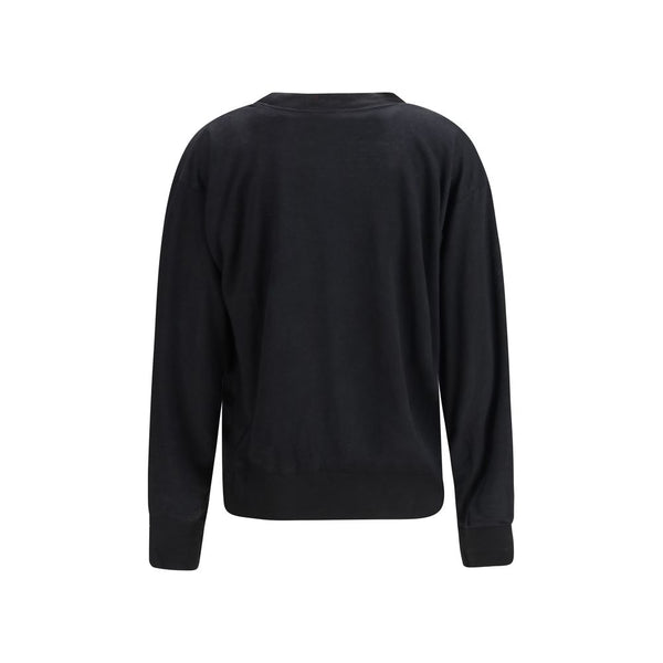 Black Linen Sweatshirt
