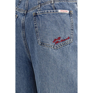 Blue Cotton Relaxed Fit Jeans