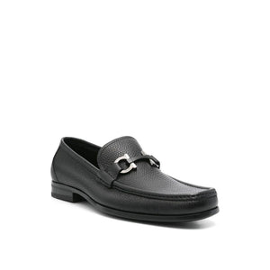 Black Calfskin Slip-On Loafers