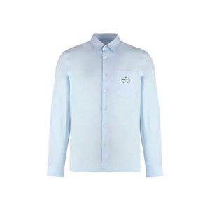 Blue Cotton Dress Shirt