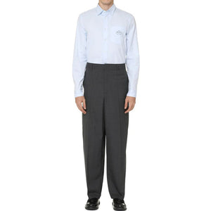 Blue Cotton Dress Shirt