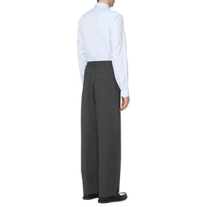 Blue Cotton Dress Shirt