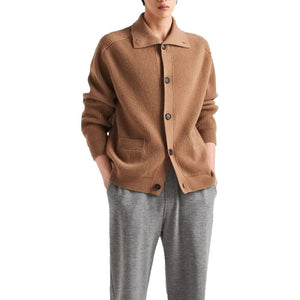 Brown Cashmere Cardigan