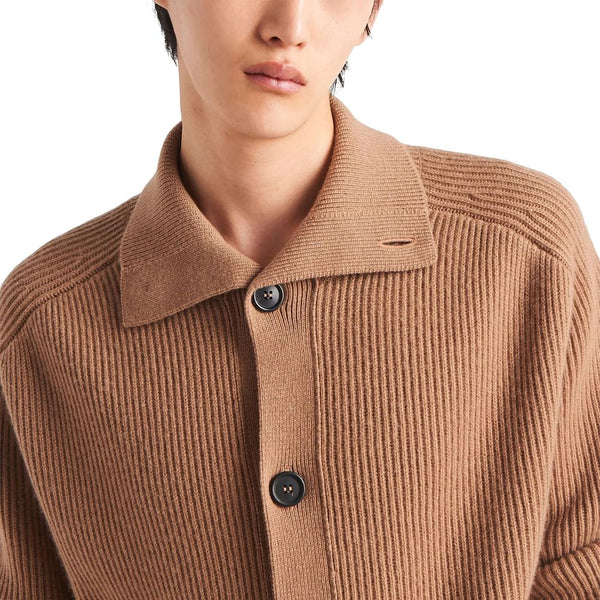 Brown Cashmere Cardigan