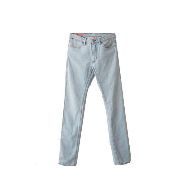 Blue Cotton Skinny Jeans