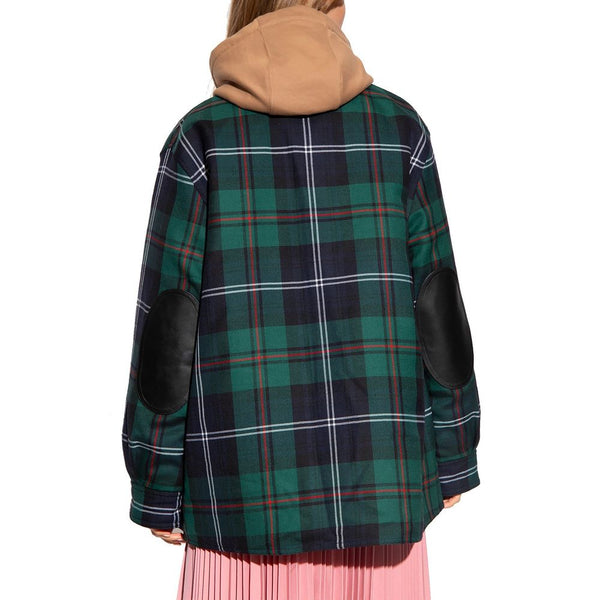 Bicolor Wool Pattern Shirt