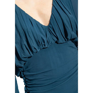 Blue Copper Casual Dress