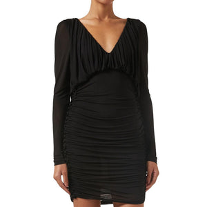 Black Viscose Cocktail Dress