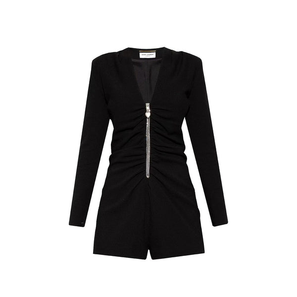 Black Acetate Jumpsuit