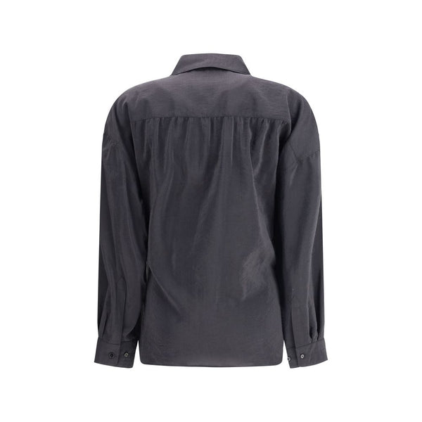 Black Silk Dress Shirt