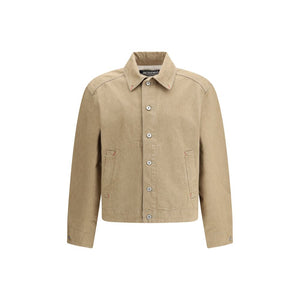 Beige Cotton Denim Jacket