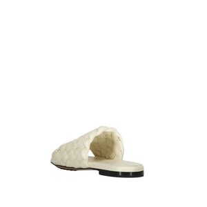 White Lamb Leather Mules