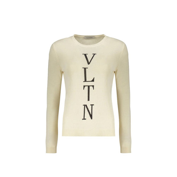 Beige Cotton Sweater