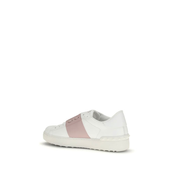 White Calf Leather Bos Taurus Sneakers