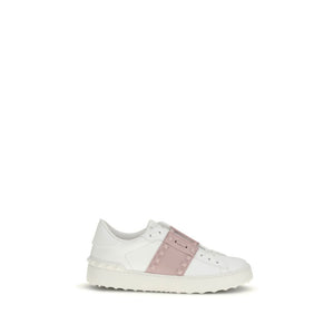 White Calf Leather Bos Taurus Athletic Sneakers