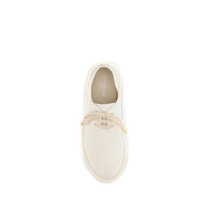 White Cotton Oxfords And Derbies