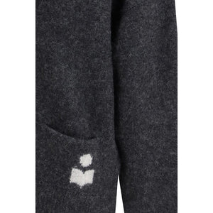 Gray Alpaca Vicugna Pacos Cardigan