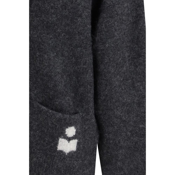 Gray Alpaca Vicugna Pacos Cardigan