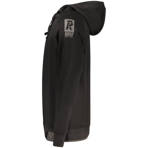 Black Cotton Men Sweatshirt